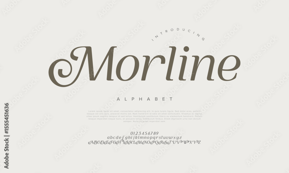 Classic serif font with luxurious swashes, suitable for romantic and editorial applications