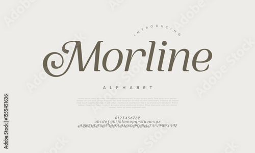 Classic serif font with luxurious swashes, suitable for romantic and editorial applications