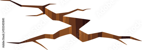 Cracked Ground Illustration