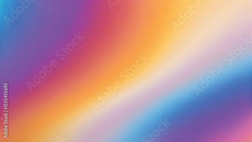Abstract colorful rainbow wave gradient design with blurred light spectrum texture