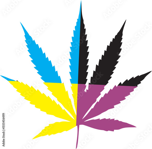 cannabis leaf vector illustration