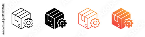 Product Development Multiple Style Icon Set Vector 