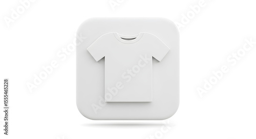 Shirt icon isolated white background 