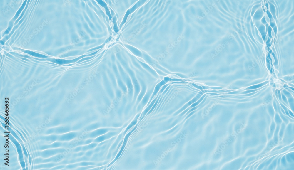 Obraz premium Clear Water Surface Ripples with Light Reflection
