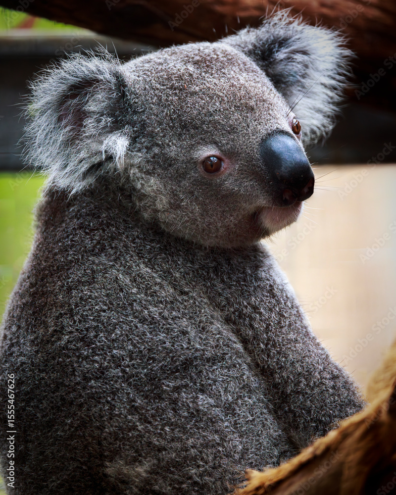 Obraz premium Close-Up Portrait of a Koala in Port Macquarie, Australia