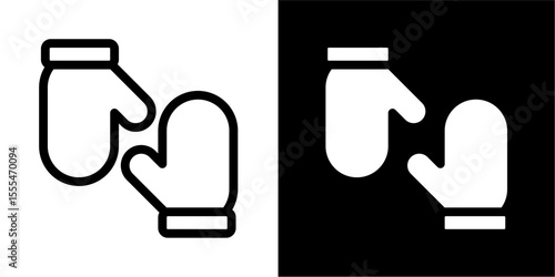Mittens Icon: Warm Winter Handwear for Cold Weather, Fashion, & Outdoor Activities