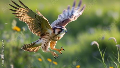 Flying falcon bird of prey wildlife nature animal predator raptor wings outdoors avian hunter falconry