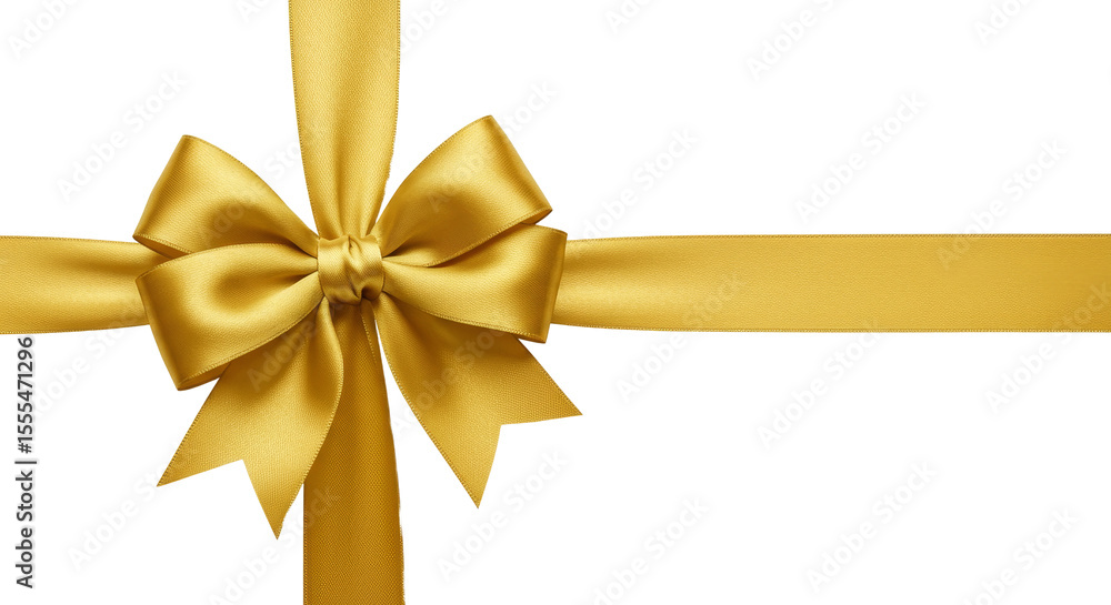 ribbon bows on a transparent background. Tying Golden Ribbon with Bow Festive Gift Wrapping ribbon bows on a transparent background. Tying Golden Ribbon with Bow Festive Gift Wrapping
