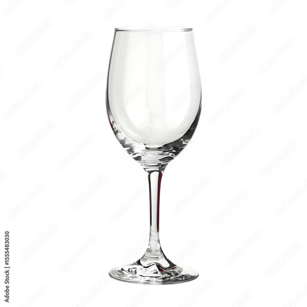 Empty wine glass isolated on transparent background Empty wine glass isolated on transparent background