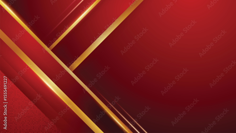 Fototapeta premium Red and Gold Gradient Vector Background 