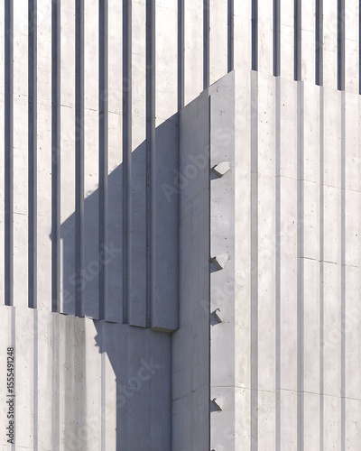 Wallpaper Mural Modern concrete architecture with linear patterns Torontodigital.ca