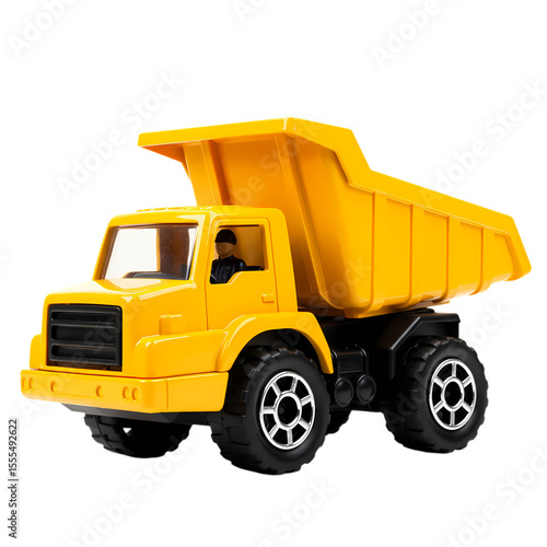 Yellow Dump Truck: Toy Vehicle Photo