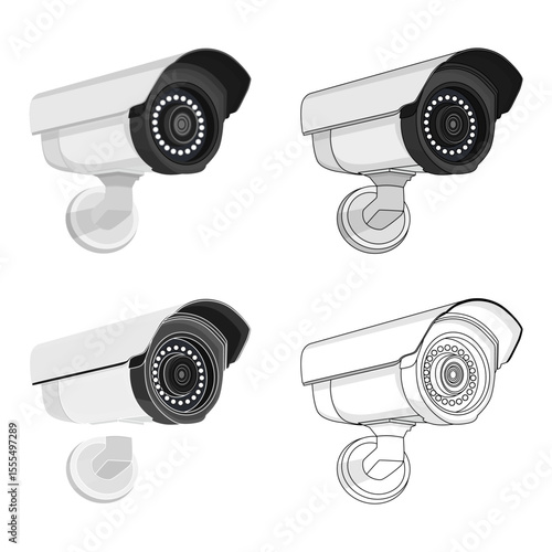 CCTV Vectoer Image And Illustration