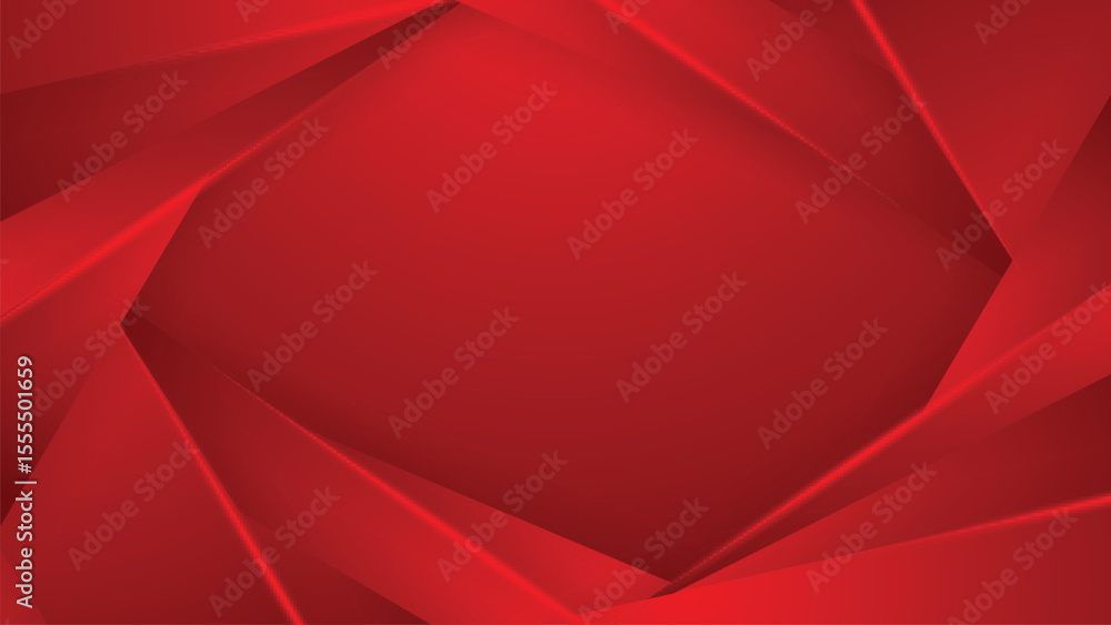 Obraz premium Red Geometric Gradient Vector Background