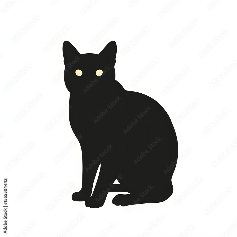 Obraz premium Cat Vector design with a white background 