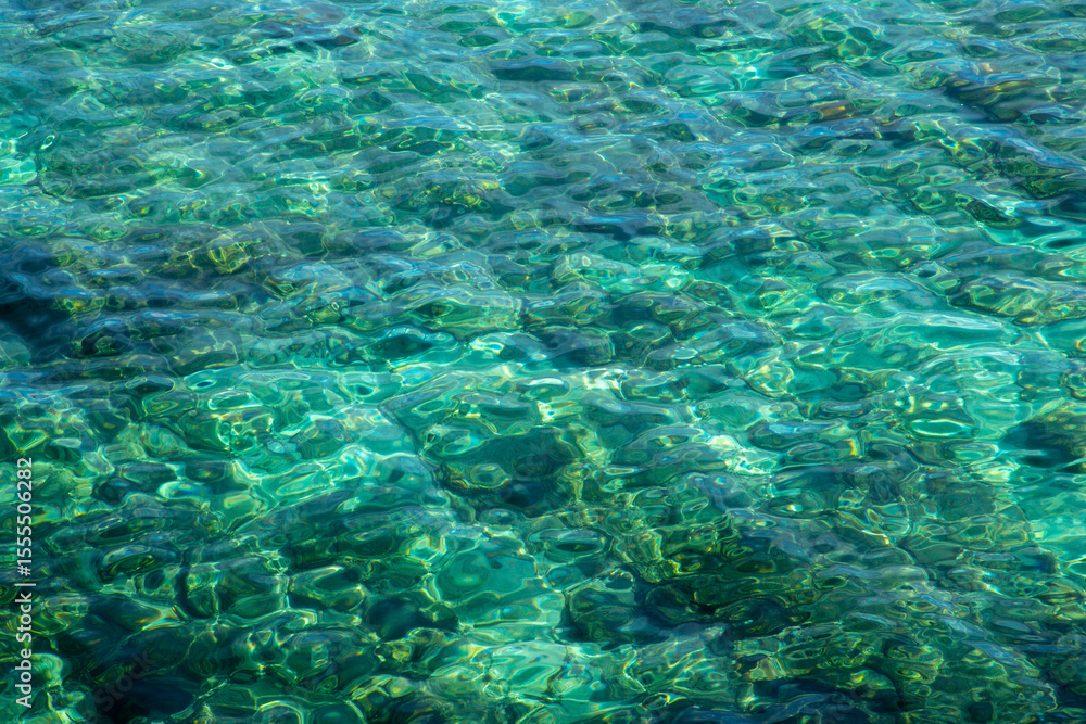 Fototapeta premium 奄美大島の朝の海の風景。