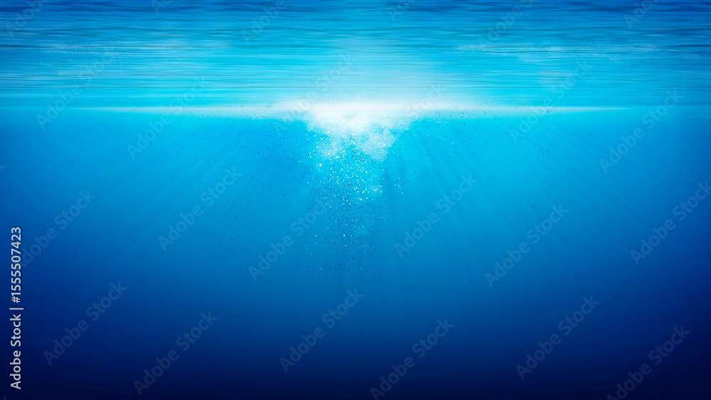 Obraz premium underwater world wide angle