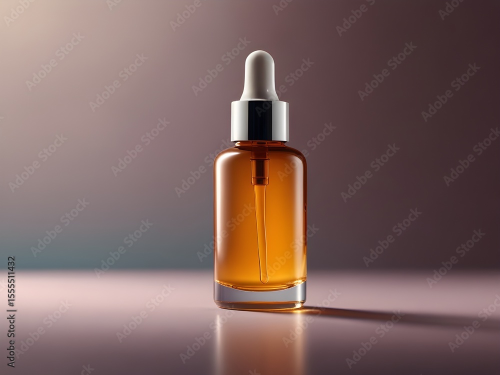 Floating amber dropper bottle mockup on pastel background with realistic pipette cap and soft shadow, perfect for clean cosmetic branding layout background Floating amber dropper bottle mockup on pastel background with realistic pipette cap and soft shadow, perfect for clean cosmetic branding layout background