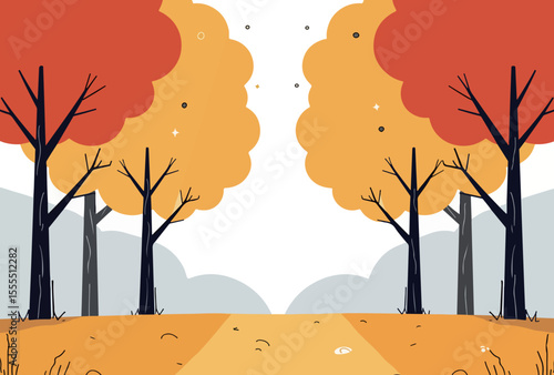 Autumnal Tree Landscape