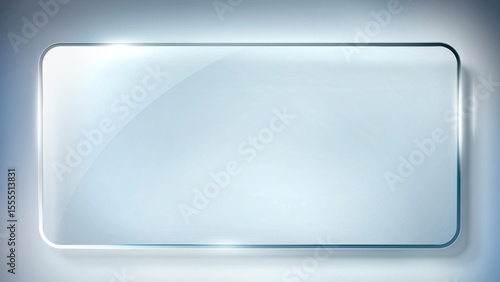 blank metal plate on blue background