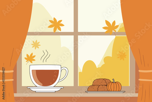 Autumn Still Life by the Window