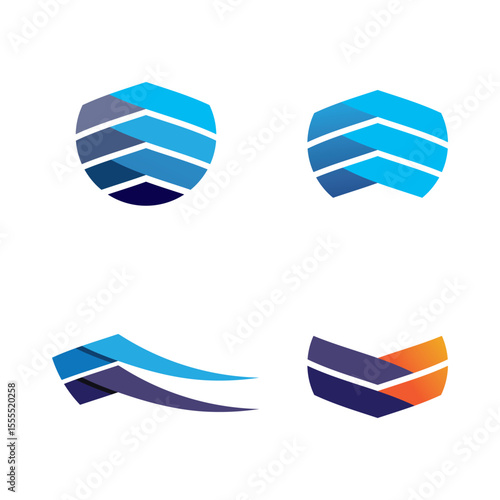 Waves beach logo and symbols template icons app