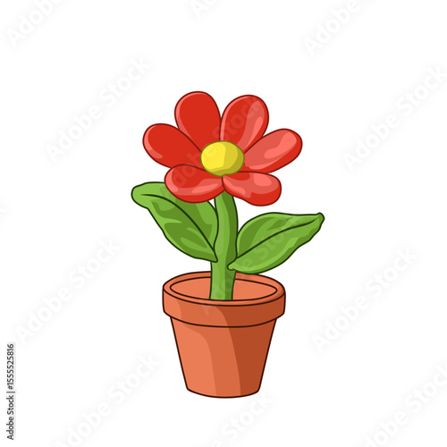 flower vector with simple and attractive appearance