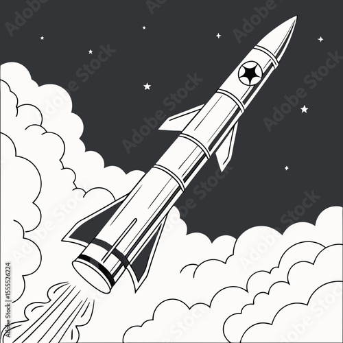 rocket on the moon