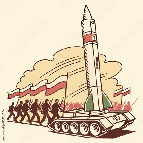 vector illustration of a rocket