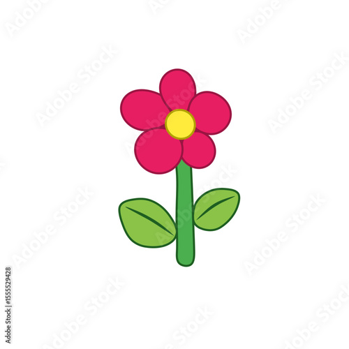 flower vector with simple and attractive appearance