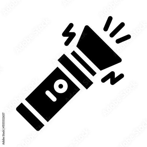 flash light glyph icon