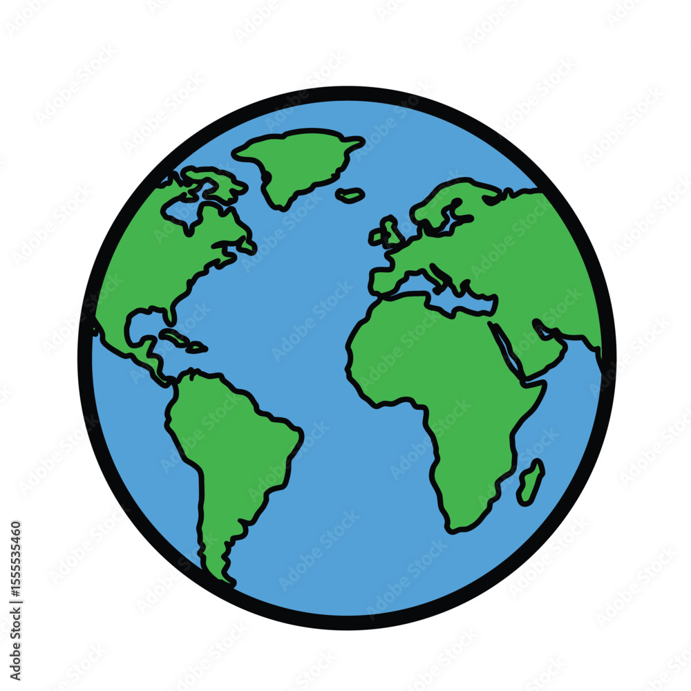 earth globe vector illustration earth globe vector illustration