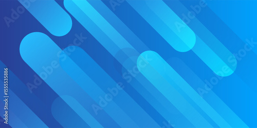 Abstract blue background with diagonal lines. Dynamic shapes composition. Vector illustration