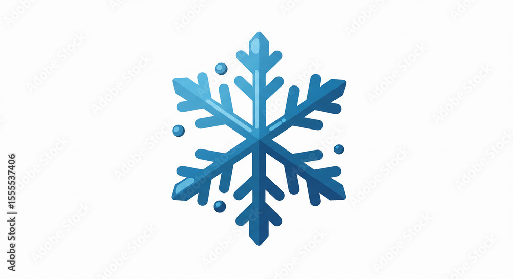 Vector snowflake with intricate design, suitable for winter or cold season illustrations. Vector snowflake with intricate design, suitable for winter or cold season illustrations.