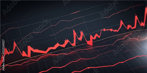 Red cardiogram line showing heart rate on an ECG monitor