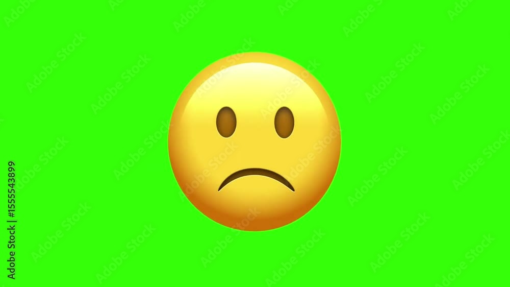 Fearful Face Animated Emoji. Alpha channel, transparent background Fearful Face Animated Emoji. Alpha channel, transparent background