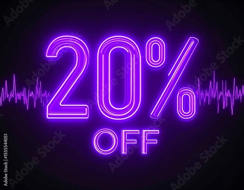 Neon purple 20% off sale