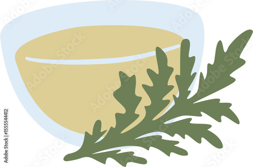 sweet annie tincture and leaf.svg