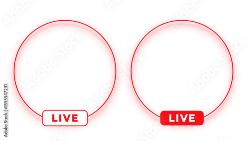 live streaming webinar empty frame design