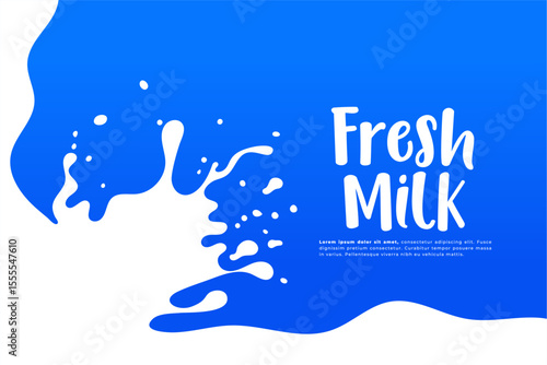 pure and fresh milky flowing motion background design