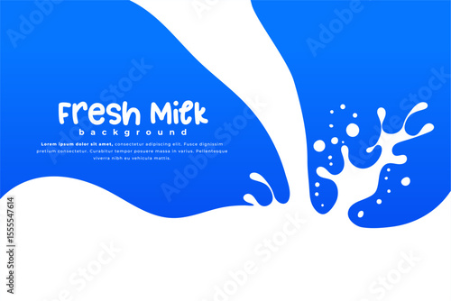 pouring raw and fresh milk backdrop for business promo