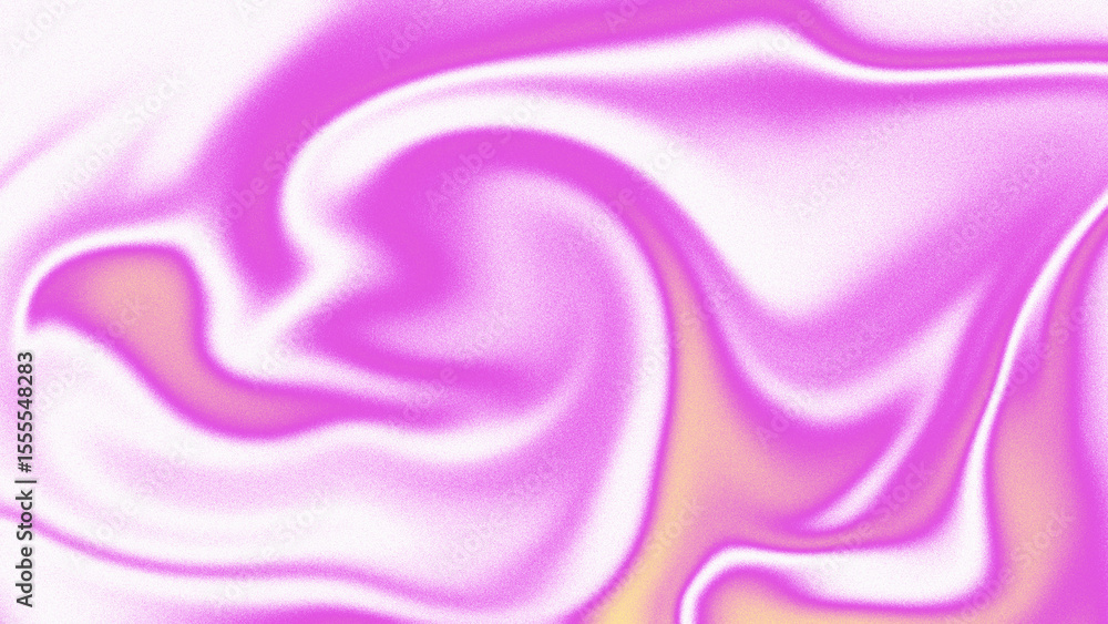 Fototapeta premium Gradient Abstract fluid art with pink and purple swirling colors with noise texture