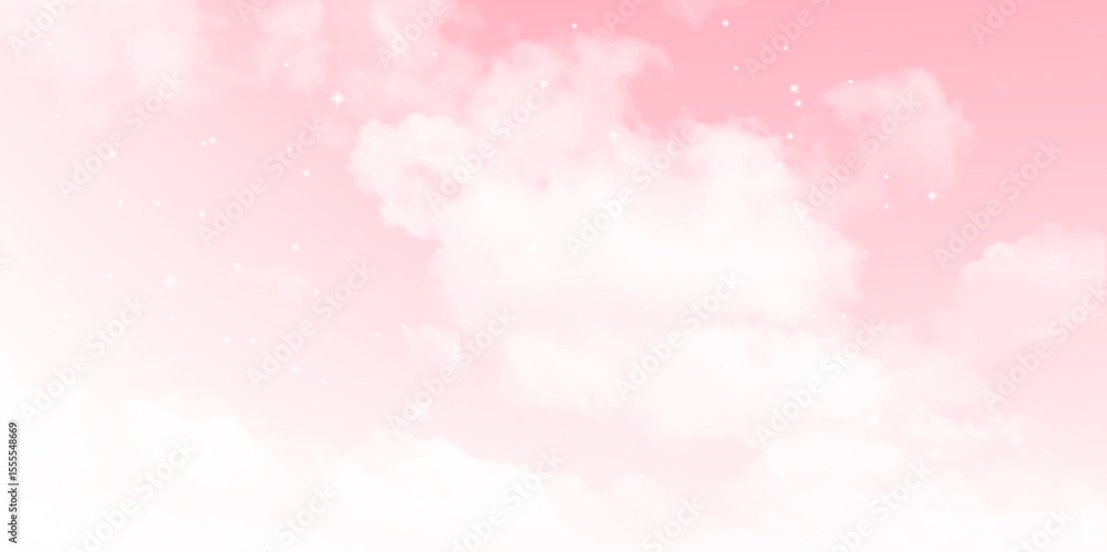 Sky cloud pink love sweet love color tone for wedding card background. Bright pink gradient filter sky and clouds for background Sky cloud pink love sweet love color tone for wedding card background. Bright pink gradient filter sky and clouds for background