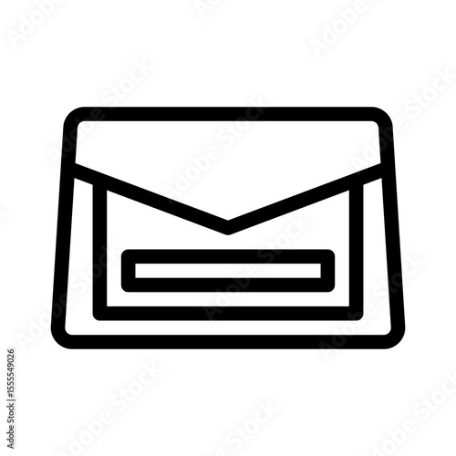 clutch bag line icon