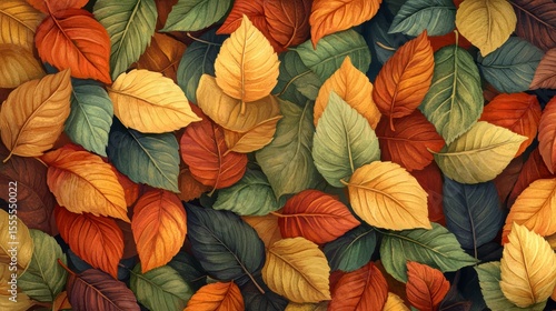Wallpaper Mural Colorful autumn leaves background. Torontodigital.ca