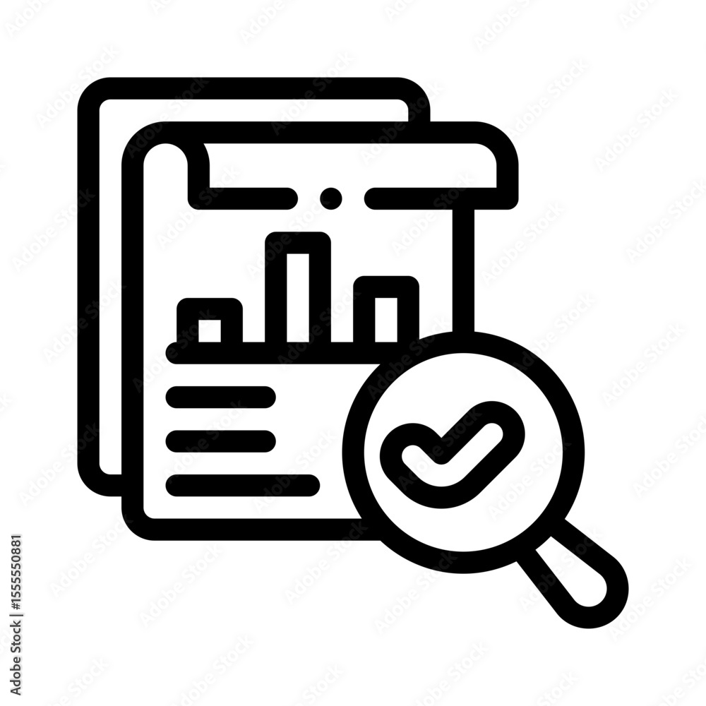 audit report line icon audit report line icon