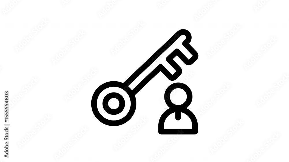 key minimalist stroke animation key minimalist stroke animation