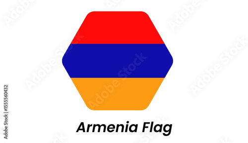 Free Download Flat icon of Armenia flag with red, blue, and orange horizontal stripes. Clean and modern vector design. - GFXLoad