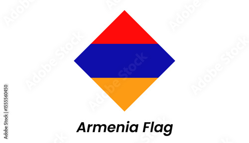Flat icon of Armenia flag with red, blue, and orange horizontal stripes. Clean and modern vector design. Free Download Flat icon of Armenia flag with red, blue, and orange horizontal stripes. Clean and modern vector design. - GFXLoad