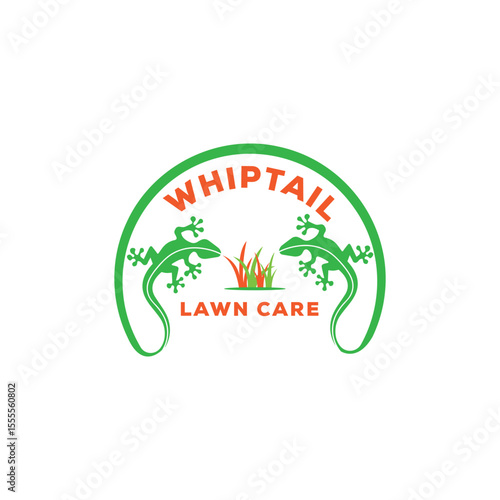 Fresh and dynamic Whiptail Lawn Care logo design symbolizing growth, precision, and a lush landscape. Perfect for lawn maintenance, landscaping services, and garden care businesses.
